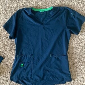 Navy Carhartt Scrub Top